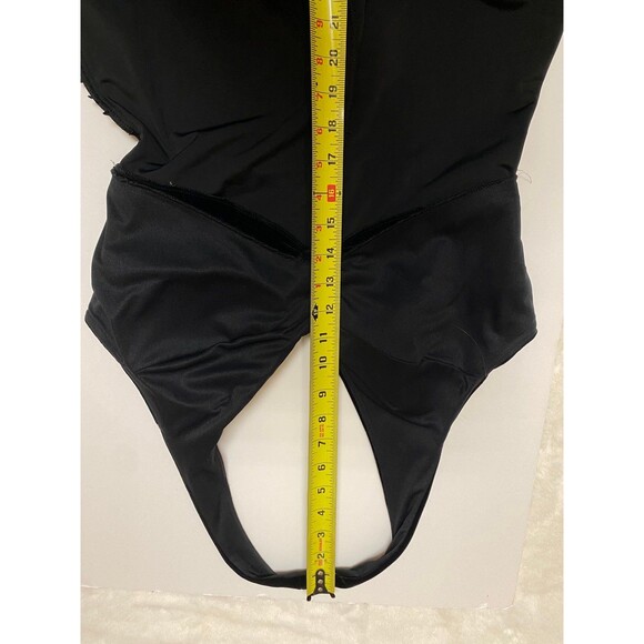 Vtg y2k Blondie Nites sz 11 Small soft flowy velour black pink midi halter dress - Picture 10 of 12